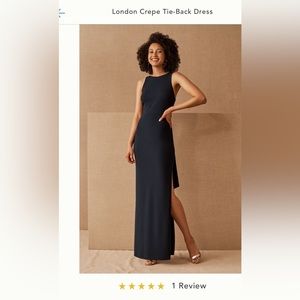 BHLDN bridesmaid dress, midnight, size 8